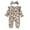 Beige, variant on Odeerbi 2025 Toddler Long-sleeve Jumpsuit For Baby Boys Girls Full Printed Romper Clothing