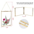 thumbnail image 2 of Marco de fotos colgante TLBTEK 20x25 cm con doble cristal para flores, 2 of 5