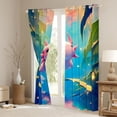 thumbnail image 3 of Castle Fairy Kawaii Salamander Curtains Pack of 2 (42x84 Each),Animal Curtains Blackout, 3 of 6