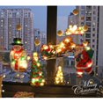 thumbnail image 4 of Decoraciones navideñas blancas y rojas, luz de Papá Noel, luces navideñas LED impermeables para exteriores con cinta y campanas, 4 of 4