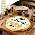 thumbnail image 1 of weibbin 2026 Graduation Season Adult Graduation Themed Party Tableware Disposable 24PCS 7 Inch Paper Plates Paper Cup Tissue Set, 1 of 6