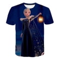 thumbnail image 1 of Año 2023, camiseta de Frozen para niños, camisetas casuales con estampado 3D para chico, camisetas de manga corta de dibujos animados para niñas, camisetas de la serie Disney Elsa Princess Top11T Gao Jinjia LED, 1 of 2