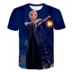 thumbnail image 1 of 2023 año verano niños Frozen dulce camiseta para niñas estampado Anna Elsa chico camiseta niñas Tops camisetas dibujos animados niños ropa 9T Gao Jinjia LED, 1 of 2