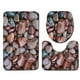 thumbnail image 1 of Juego de alfombras de baño con estampado de piedra 3D, alfombrillas de baño antideslizantes, alfombrillas decorativas para asiento de inodoro, alfombra 3 piezas seitruly JJ25267-05, 1 of 5