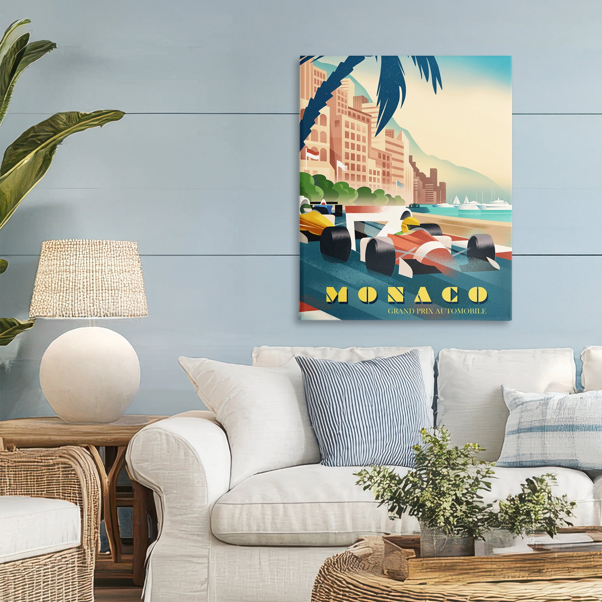 Stupell Industries Monaco Grand Prix Racing Canvas Wall Art, design by Martin Wickstrom