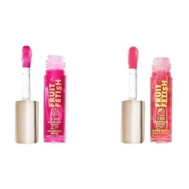 Paquete de aceites labiales Milani Fruit Fetish con vitamina E, paquete de 2