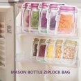 thumbnail image 1 of DEBGFS 20pcs Mason Jar Bags 3 Size Zip Lock Food Storage Bags Reusable Food Saver Bags for Food Sandwich Baking Biscuits Sweets Snack Bag, 1 of 9