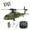 Green/2 Battery, variant on K2000 UH-60 Blackhawk RC Helicopter, 2.4GHz 6 Axis Gyroscope RC Military Helicopter, 6CH RC Aircraft with 3 Speed Mod, Altitude Hold & Optical Flow Positioning for Adults