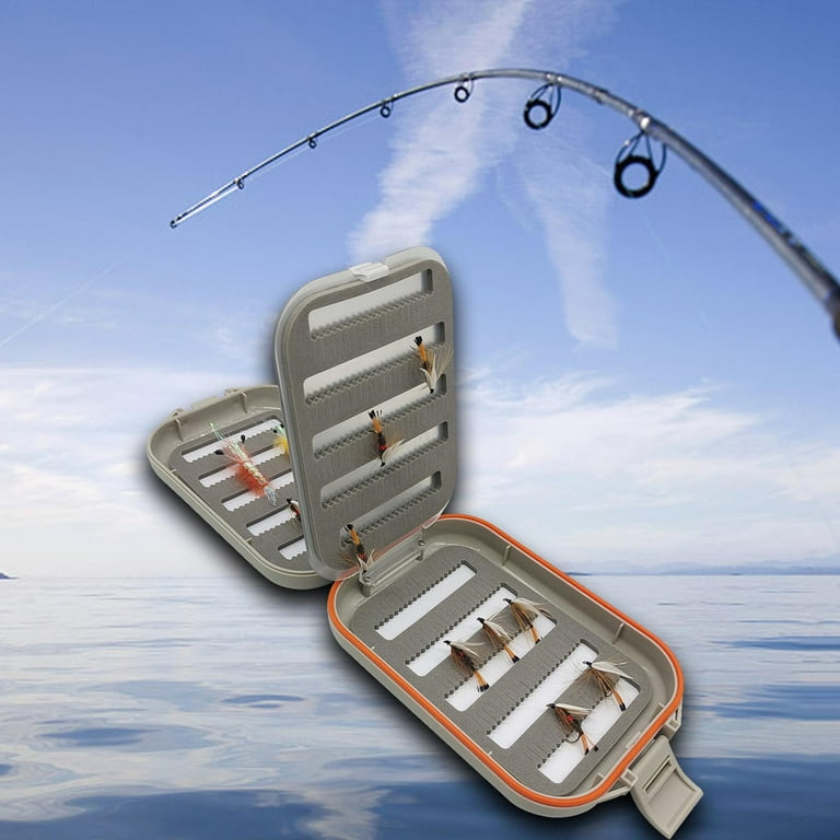 dry fly compartment box fly fishing Wheatley - 12 compartments with vintage dry flies or pockets for quick access while on the water Fly Box Organization: Tips to