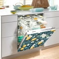 thumbnail image 2 of Yayeee Magnetic Dishwasher Cover for The Front Decoration Home Kitchen Machine Sticker Protector, Floral Lemon, 2 of 6