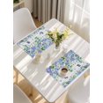 thumbnail image 5 of Purple Hydrangea Placemats Set of 8, Spring Eucalyptus Butterfly Grey Wooden Placemats for Dining Table, Place Mats for Kitchen Tabletop, Waterproof Wipeable Dining Table Mats Set, 5 of 9
