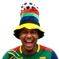 thumbnail image 3 of Soccer Fan National Flag Novelty Top Hat Colorful Stadium Cheering Headwear for Festive Game Day Celebrations and Carnival Parties, 3 of 8