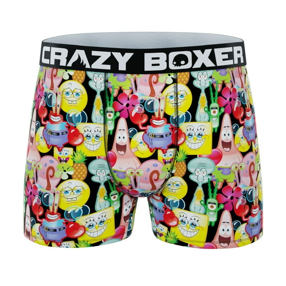CRAZYBOXER Men's Underwear Spongebob Squarepants Freedom of movement Comfortable Boxer Brief Original
