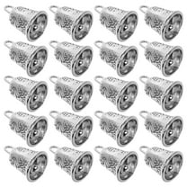 30 Pcs DIY Bell Decoration Christmas Tree Ornaments Jingle Silver