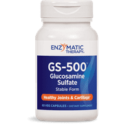 Enzymatic Therapy GS-500 Glucosamine Sulfate, 60 Vcaps