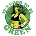 thumbnail image 2 of Junior's Marvel St. Patrick's Day She-Hulk Good to be Green  Graphic Tee White Small, 2 of 3