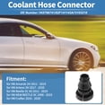 thumbnail image 2 of Conector de manguera de refrigerante del motor Unique Bargains para VW Amarok 2H 2011 - 2019, conector de manguera de refrigerante del radiador de plástico No.1K0798741 negro 1 juego, 2 of 6