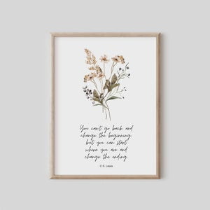 CS Lewis Inspirational Quote Poster, 8x12 UNFRAMED