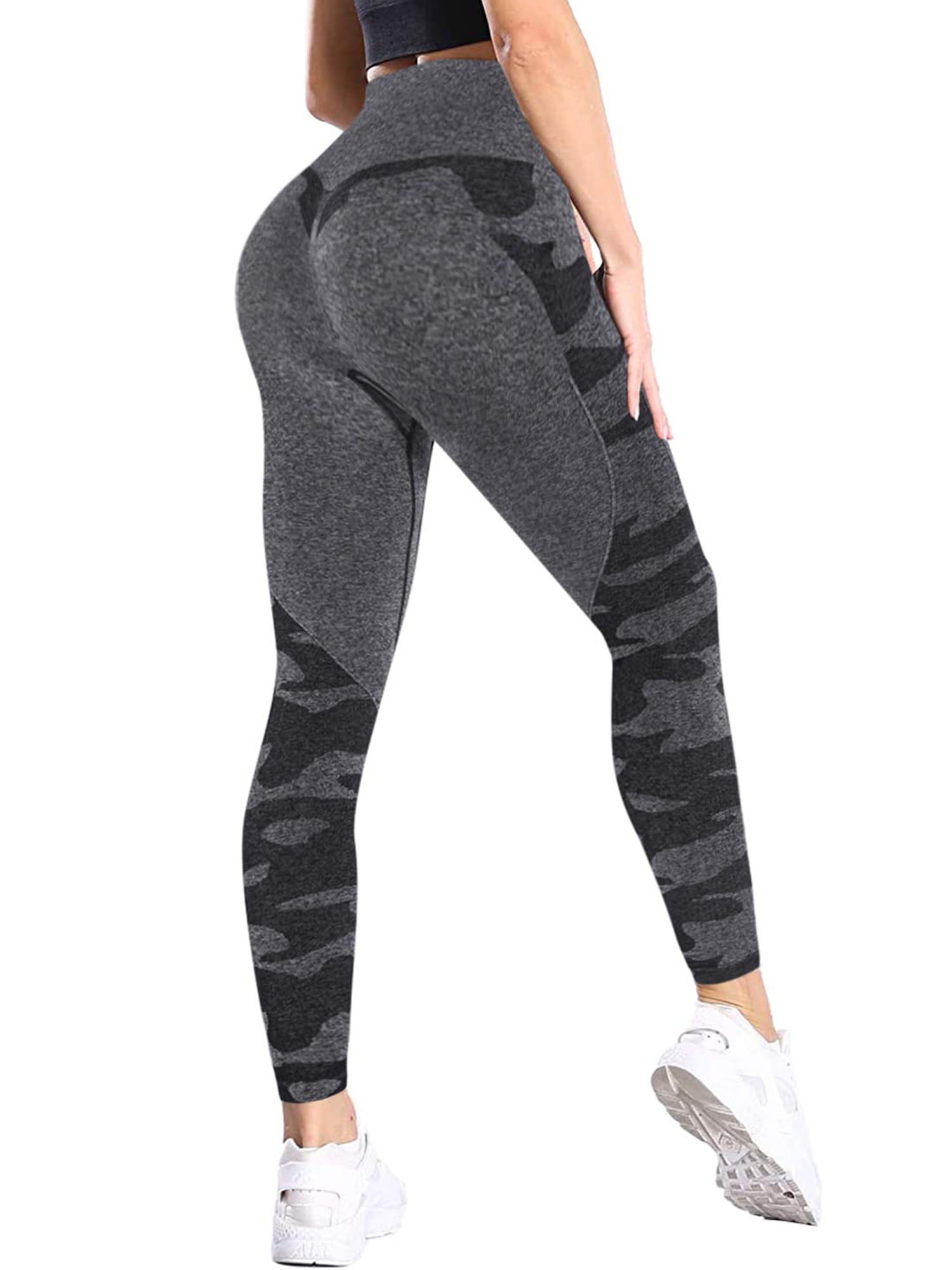 Womens Yoga Pants Athletic Stretch Fitness Workout Capri Leggings With Pocket Q1 