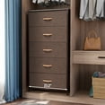 thumbnail image 2 of Crestlive Products Brown 5 Drawer Vertical Dresser Storage Tower Chest, 2 of 8