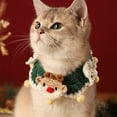 thumbnail image 1 of Christmas Pet Neck Ornaments Dog Wool Decoration Scarf Collar Hand Woven, 1 of 6