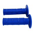 thumbnail image 2 of S SERENABLE 22MM 7/8\" Motorcycle Bike Rubber Handlebar handheld grip Retro Bobber Universal Blue, 2 of 6