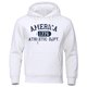 thumbnail image 1 of WILLBEST Sudadera con Capucha y Bolsillo para Hombre, Diseño De Letras 1776, Cuello Redondo XGrande, 1 of 2
