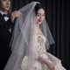 thumbnail image 1 of Velo de novia YONGSHENG con Peine 1 nivel perla longitud de catedral, 1 of 5