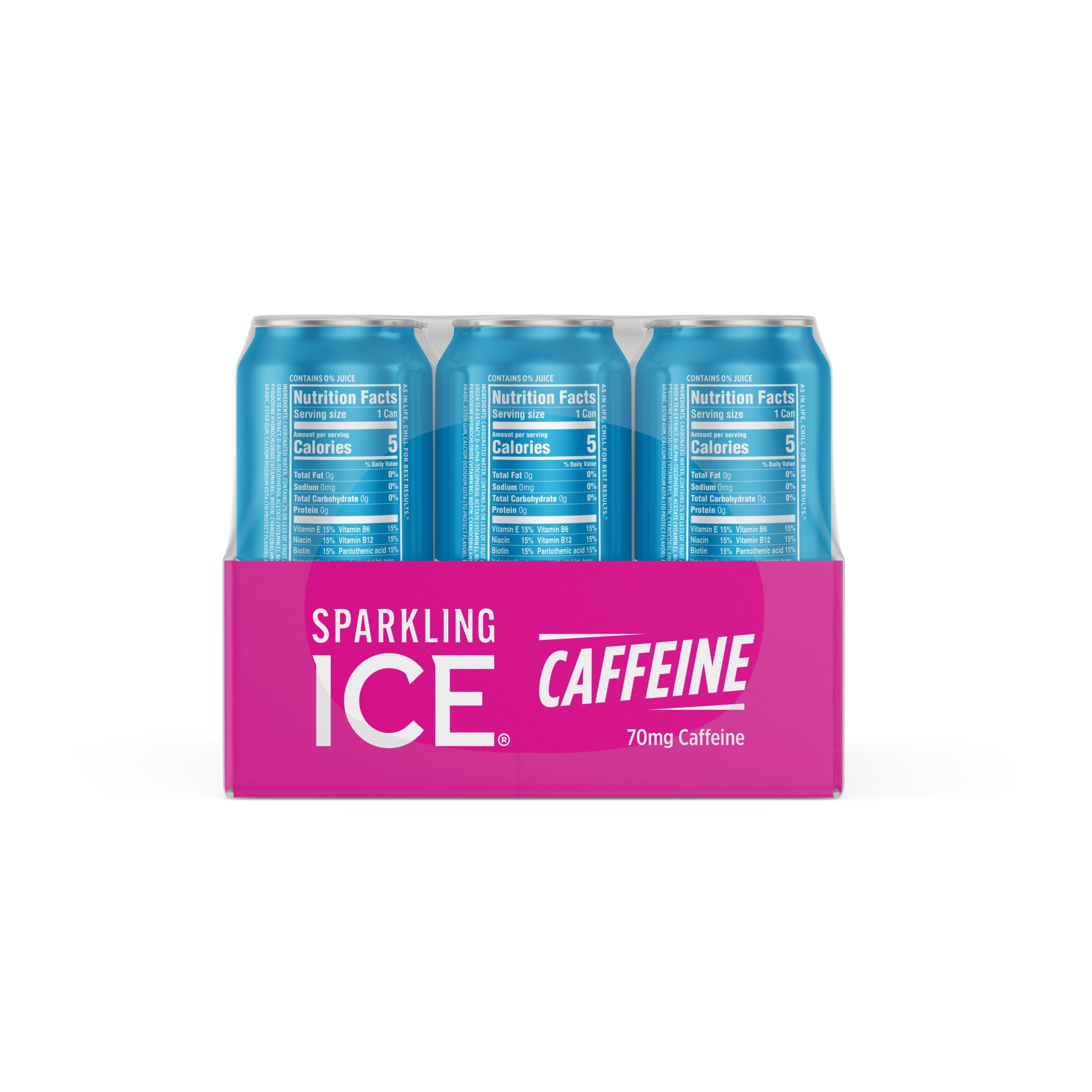 Sparkling Ice+Caffeine Zero Sugar, Strawberry Citrus Sparkling