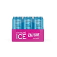 thumbnail image 2 of Sparkling Ice Caffeine Blue Raspberry, Flavored Sparkling Water, 16 fl oz (Pack of 12), 2 of 4