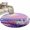 Pink Purple Sky Blue, variant on Purple Lavender Round Area Rug 3Ft Washable Small Circle Rugs for Kitchen Entryway, Spring Country Oil Painting Butterfly Flower Non-Slip Carpet Floor Mats Indoor Outdoor Carpet Runner Home Decor
