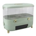 thumbnail image 2 of Dispensador de arroz, cubo de granos, caja de almacenamiento multigrano sellada, caja de almacenamiento de arroz transparente para el hogar, 2 rejillas, verde claro, 2 of 8