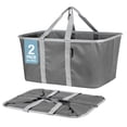 thumbnail image 1 of Bolsa de lavandería CleverMade plegable, 50 litros (13 galones), paquete de 2, 1 of 7