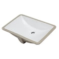 thumbnail image 2 of Pemberly Row White Ceramic 22"x15" Undermount Rectangular Bathroom Sink, 2 of 5