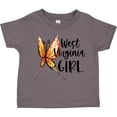 thumbnail image 3 of Inktastic West Virginia Girl Butterfly Girls Toddler T-Shirt, 3 of 5
