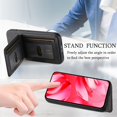 thumbnail image 6 of ELEHOLD Case for Google Pixel 9A, RFID Blocking Slim PU Leather Wallet Case with Card Holder & Kickstand,Black, 6 of 11