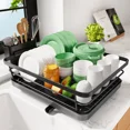 thumbnail image 1 of Sakugi Dish Drying Rack, Compact Dish Racks for Kitchen Counter, 1 of 11