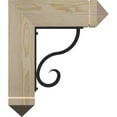 thumbnail image 3 of 4"W x 15 1/2"D x 18"H Ashford Arts & Crafts Ironcrest Rough Sawn Bracket, Douglas Fir (2"W x 7 1/2"D x 10"H Iron Bracket), 3 of 5