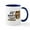 White/Navy Inside, variant on CafePress - Morning Coffee Owl Mugs - 11 oz Ceramic Mug - Novelty Coffee Tea Cup