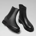 thumbnail image 6 of CMR CHAMARIPA Height Increasing Boots - Black Leather Slip-On Women's Boots 8CM | 3.15 Inches, 6 of 9