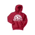 thumbnail image 1 of Gravity Outdoor Co. Chandail à Capuchon pour Jeunes - Logo Blanc - Rouge - Très Grand, 1 of 2