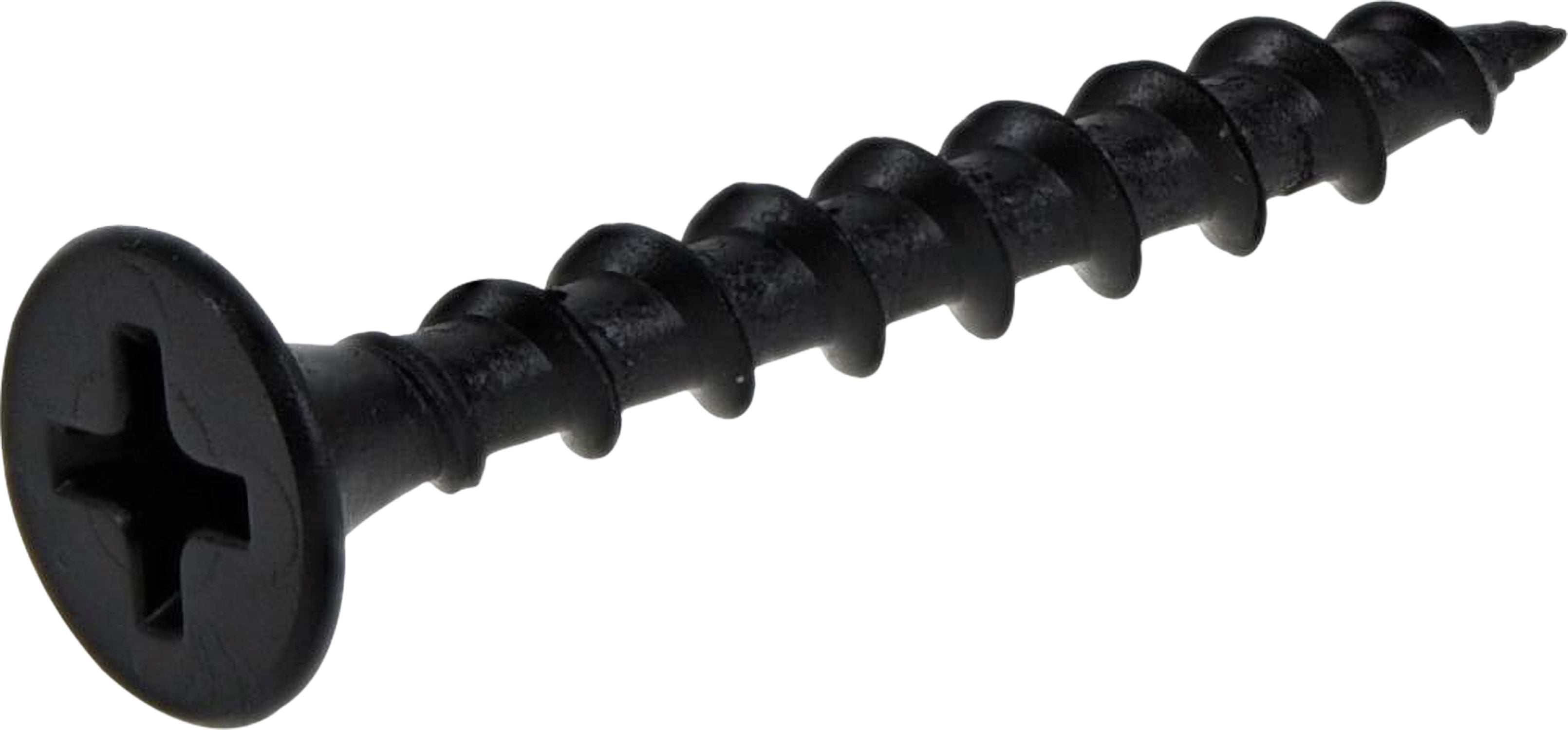 Fas-n-Tite Coarse Thread Drywall Screws, #6 x 1-1/4" Interior Screws, Phillips, 100 pack