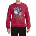 thumbnail image 2 of Wild Bobby Barn In The USA Red White and Blue Cows Pop Culture Unisex Crewneck Sweatshirt, Vintage Heather Red, X-Large, 2 of 6