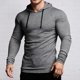 thumbnail image 1 of WILLBEST Sudaderas para Hombre Performance Workout Hoodie Long Sleeve Pullover Slim Fit Stretch Athletic Training Shirt Lightweight Gym Hooded Sweatshirt For Running Jogging XGrande, 1 of 7