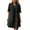 Black, variant on OSOLU Dresses Women V-Neck Half Sleeve Solid Color Pleated Dress Holiday Hawaiian Flowy Sundress