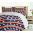 thumbnail image 5 of Ambesonne Prehistoric Country Duvet Cover Sets, Patriot Star, 2-King, Navy Coral Cream, 5 of 7