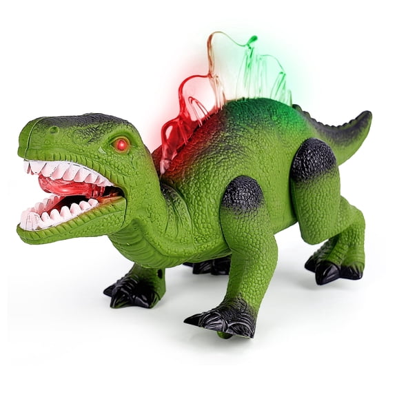 AuntyFey Walking Dinosaur Toy with Light & Realistic Roaring Sound, Perfect Gift for 3 Boy Kids