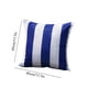 thumbnail image 3 of Funda de Cojín para Exteriores, Estampado a Rayas, Funda de Almohada Impermeable con Sensación de Terciopelo Suave, 45 x 45 cm, 88 g, Protector Lavable para Patio, Jardín y Tienda de Campaña, 3 of 5