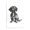 Dachshund Sitting Sketch, variant on Stupell Industries Traditional Minimal Dog Drawing Black Floating Frame Canvas Art, 17 x 25, by cartissi
