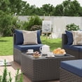 thumbnail image 2 of MRUAKA 7 Pieces Patio Furniture Set, Outdoor Furniture Sectional Rattan Sofa, Patio Couch with Glass Coffee Table for Backyard Garden Navy, 2 of 7